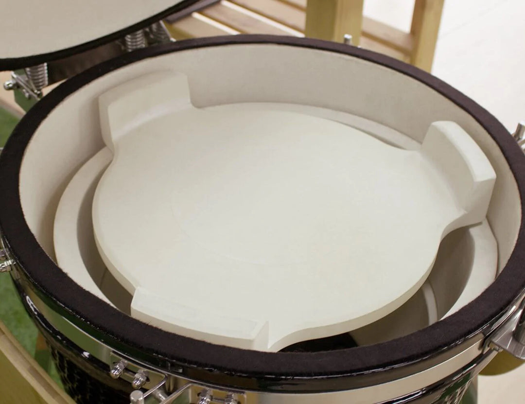 Heat Deflector Plate for 21" Kamado BBQ (High legs)