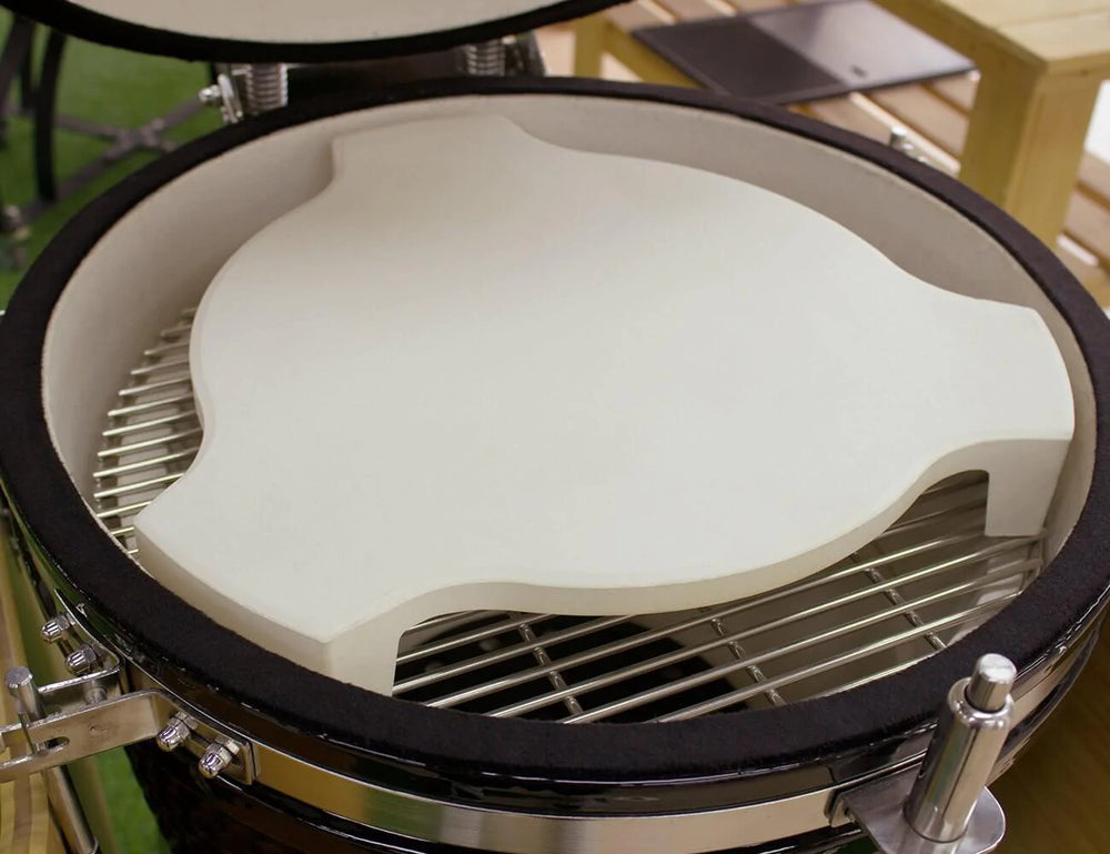 Heat Deflector Plate for 21" Kamado BBQ (High legs)