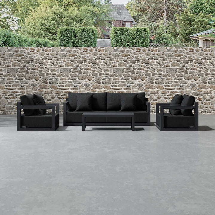 Ibis 2.0 Oversized Outdoor Corner Sofa Color: Grey