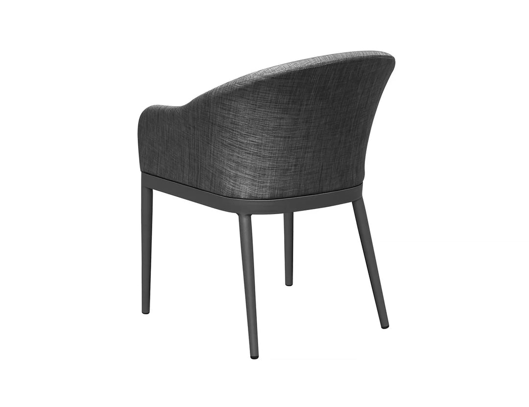 Nightjar Aluminium Outdoor Patio Dining Chair Color: Dark Grey