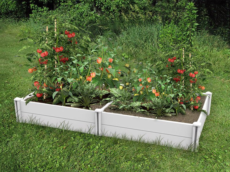 Modular Raised Garden Bed with Grow Grid 115 x 115 x 33cm
