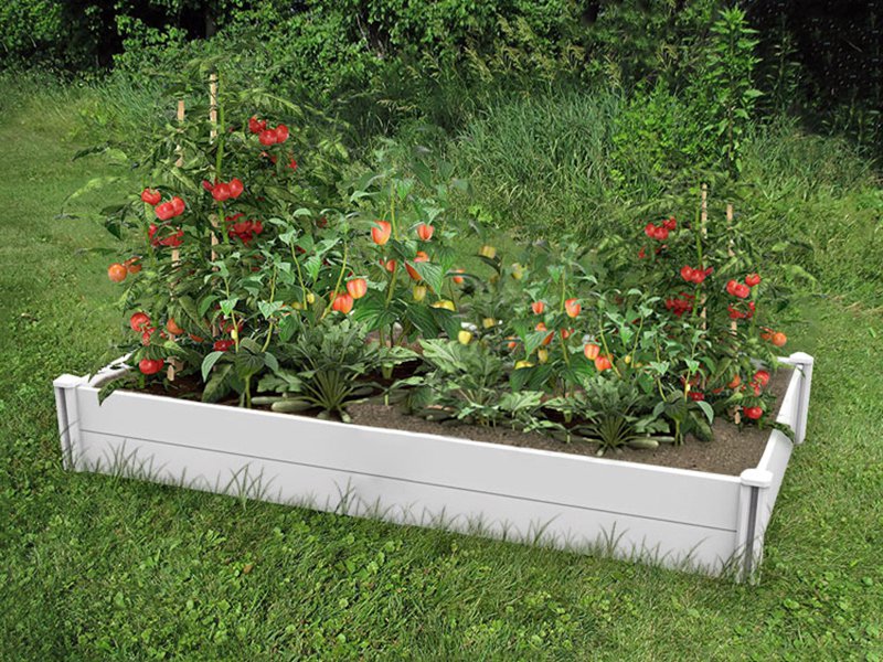 Modular Raised Garden Bed with Grow Grid 115 x 57 x 33cm