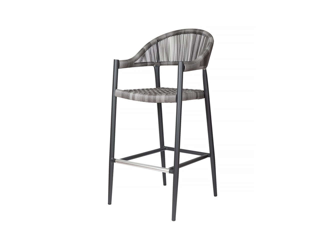 Parakeet Aluminium and Rattan Outdoor Patio Bar Chair Luxi Living