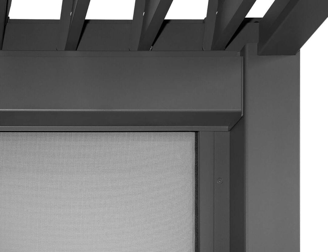 Waihi & Hahei Pergola Retractable Shade Blind - 3m Color: Charcoal
