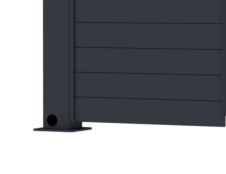 Waihi&Hahei Pergola Tongue and Groove Privacy Screen Size: 1.366m Colour: Charcoal