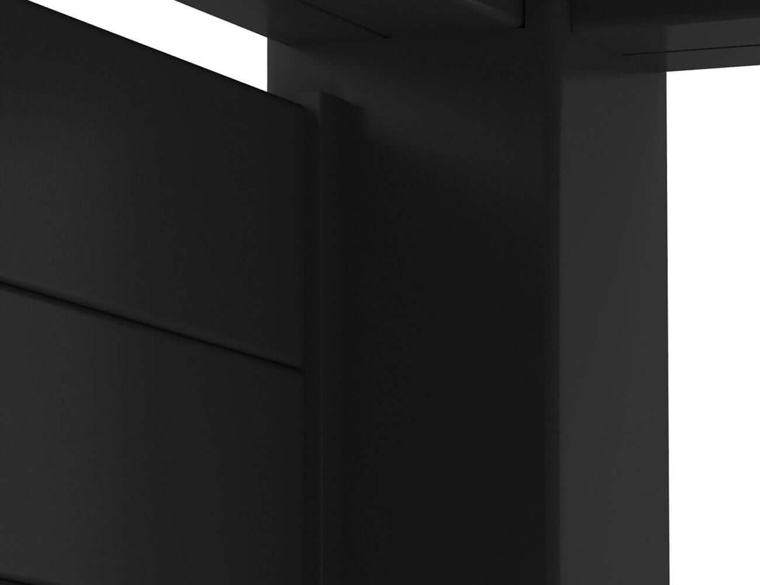 Tasman Freestanding Pergola Tongue and Groove Privacy Screen Size: 1.28m Colour: Black