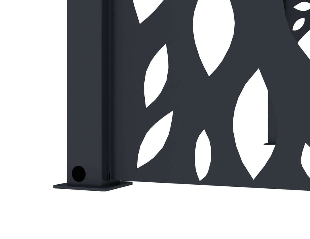 Waihi&Hahei Pergola Patterned Privacy Panel Size: 0.812m Colour: Charcoal