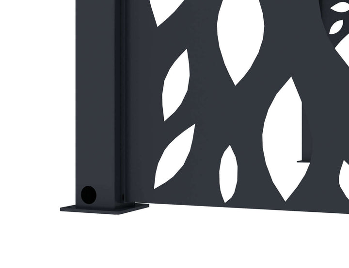 Waihi&Hahei Pergola Patterned Privacy Panel Size: 0.812m Colour: Charcoal