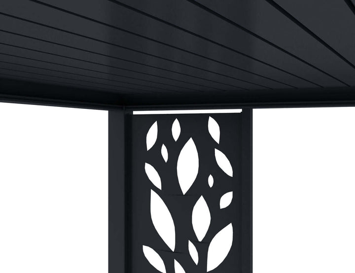Waihi&Hahei Pergola Patterned Privacy Panel Size: 0.812m Colour: Charcoal