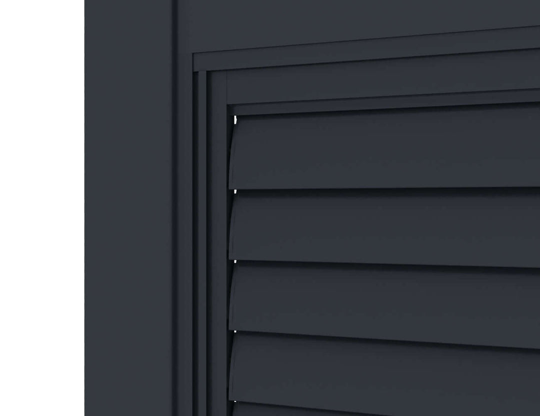 Shutter Sliding Door for Waihi&Hahei Pergola Size: 2.788m Colour: Charcoal