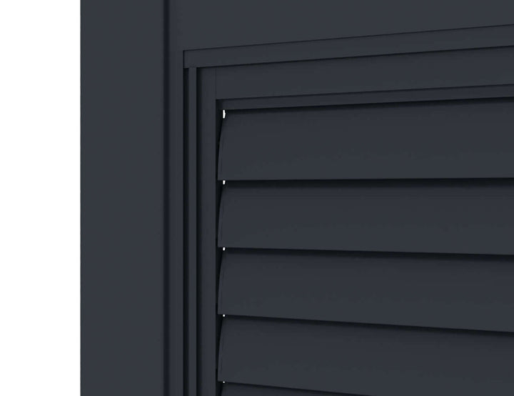 Shutter Sliding Door for Waihi&Hahei Pergola Size: 2.788m Colour: Charcoal