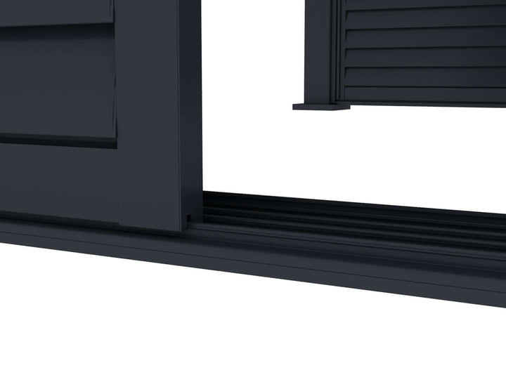Shutter Sliding Door for Waihi&Hahei Pergola Size: 2.788m Colour: Charcoal