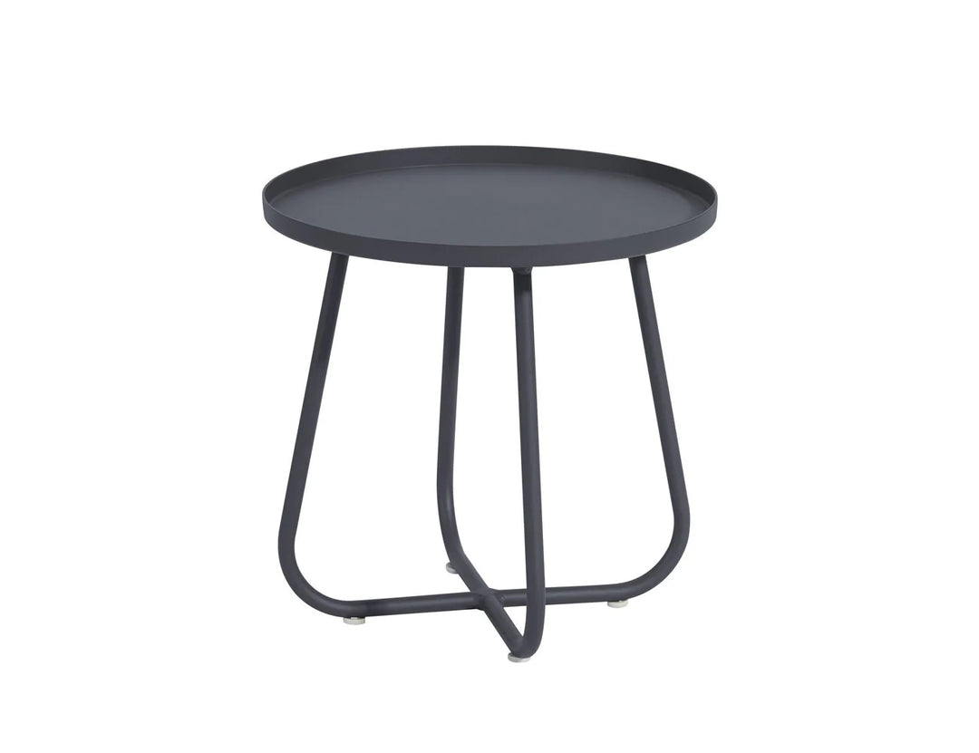 Petrel Aluminium Outdoor Side Table Color: Grey