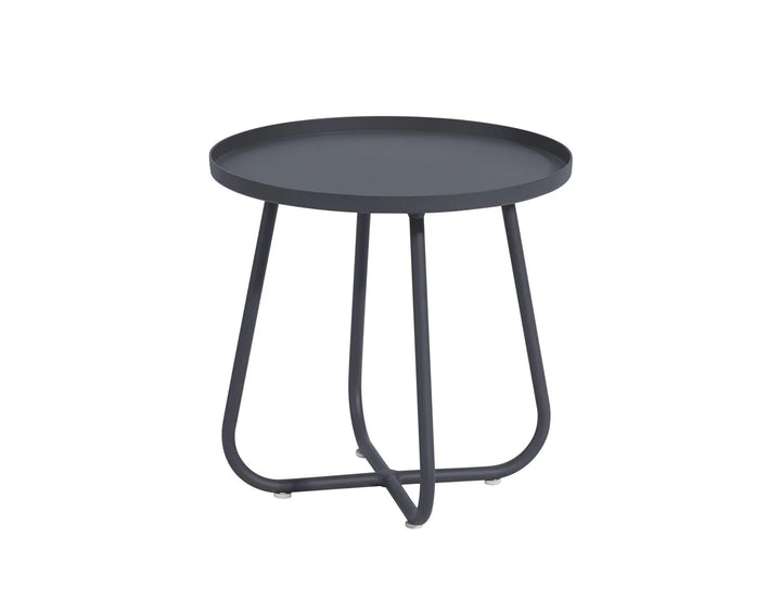 Petrel Aluminium Outdoor Side Table Color: Grey
