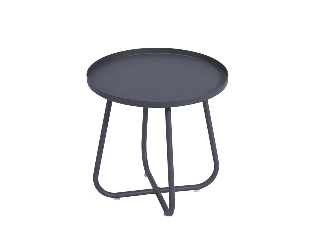 Petrel Aluminium Outdoor Side Table Color: Grey