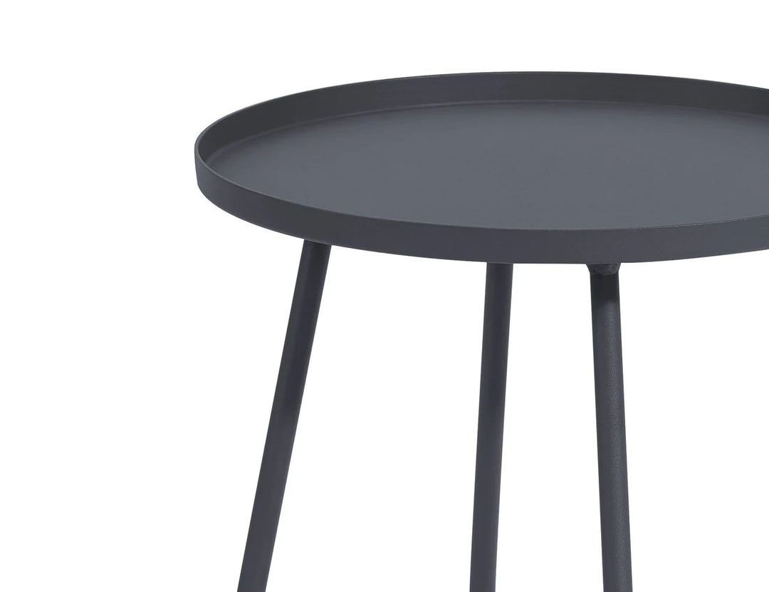 Petrel Aluminium Outdoor Side Table Color: Grey