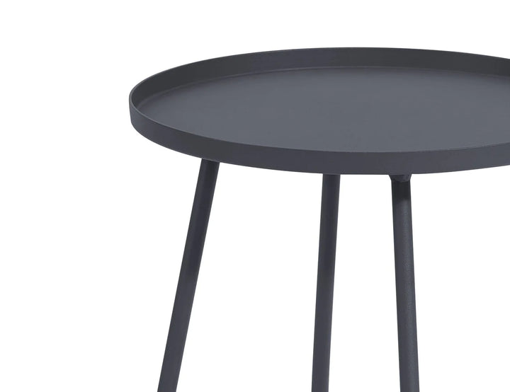 Petrel Aluminium Outdoor Side Table Color: Grey
