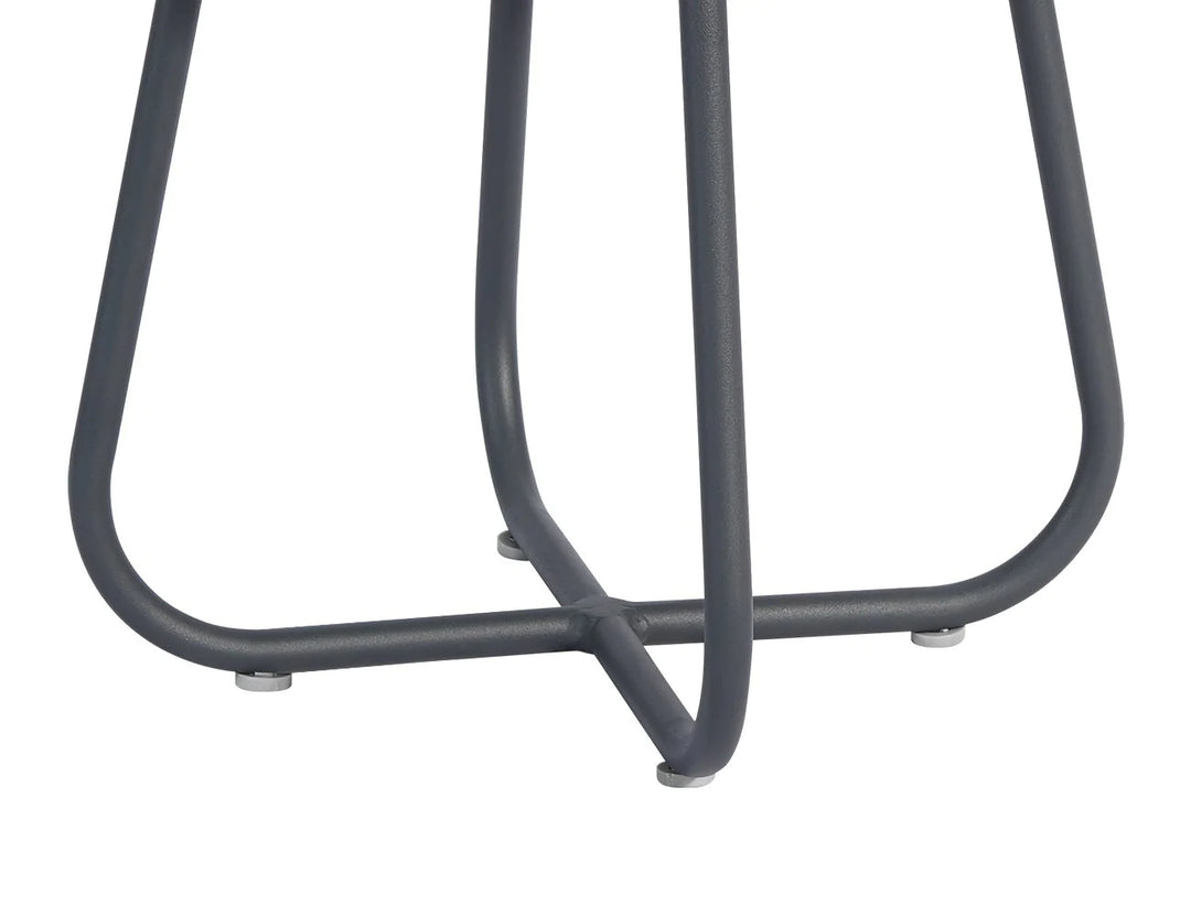 Petrel Aluminium Outdoor Side Table Color: Grey
