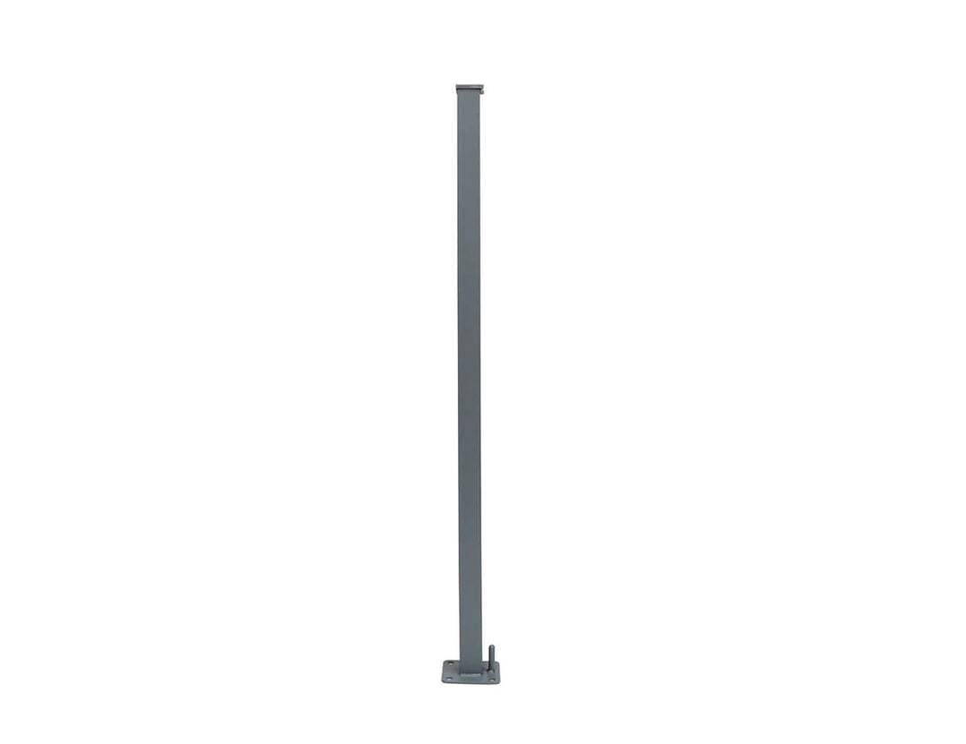 Patio Screen Retractable Side Awning 1.6m x 3 m Color: Gray