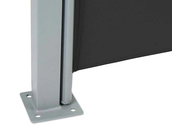 Patio Screen Retractable Side Awning 2m x 3m Color: Black