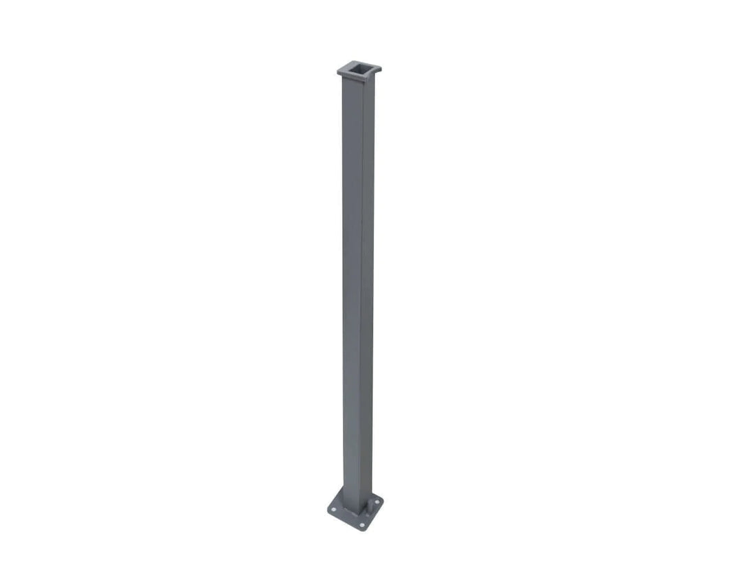 Retractable Double Side Awning, Free-standing Design 1.8m x 6m Color: Grey