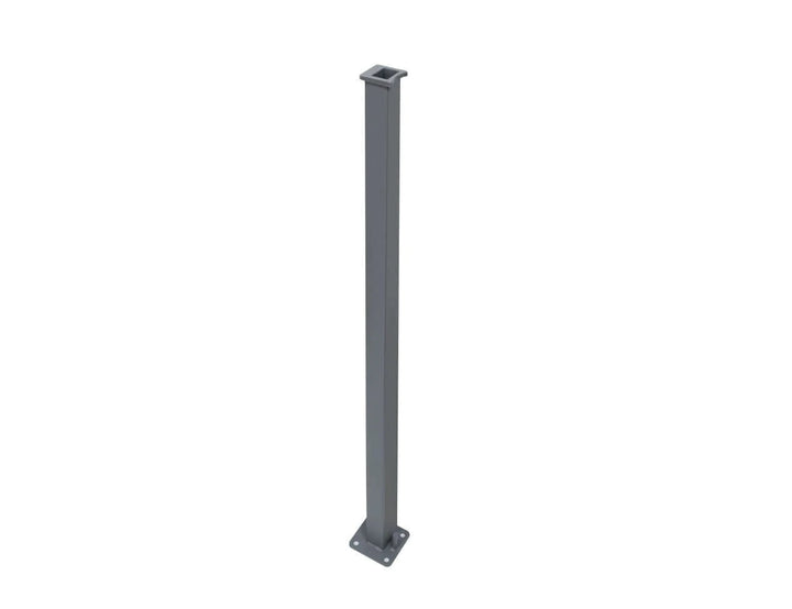Retractable Double Side Awning, Free-standing Design 1.8m x 6m Color: Grey