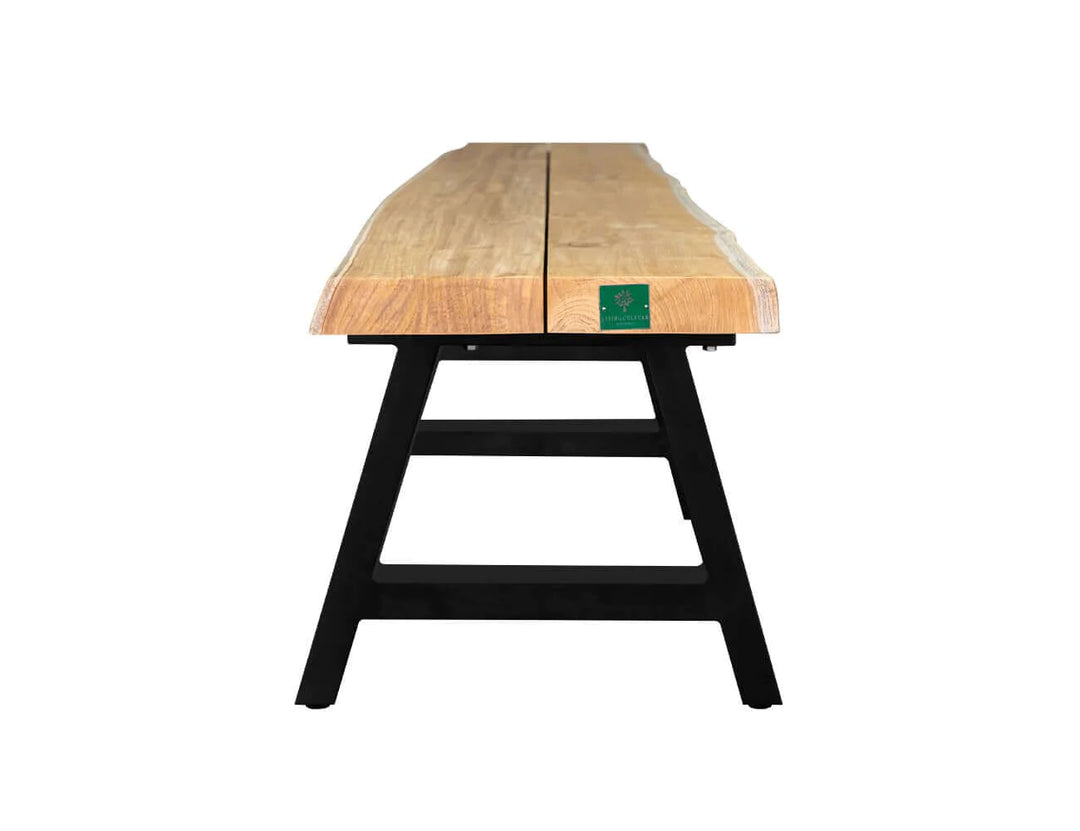 RobustaTeak Live Edge Bench Seat 250cm