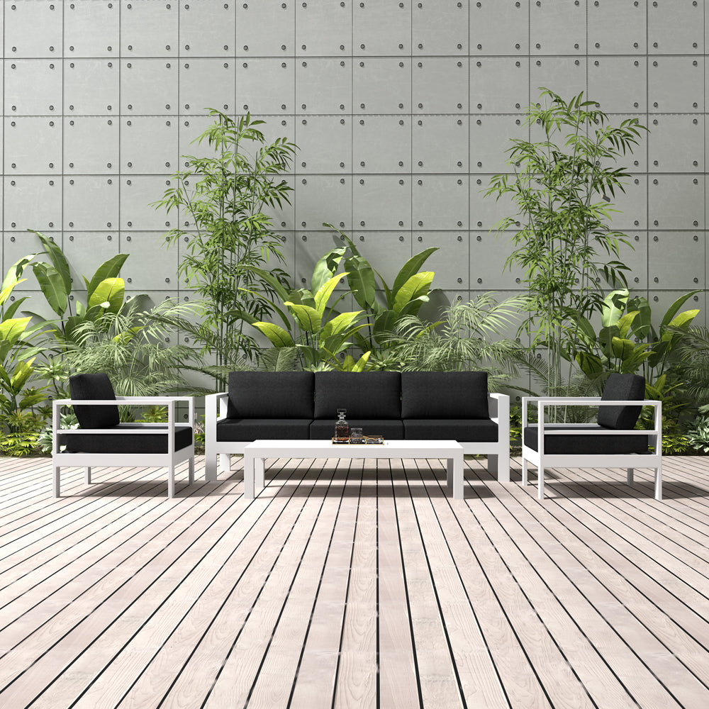 Sandpiper 2.0 Outdoor Loveseat Colour: White size: 162 x 84 x 66cm