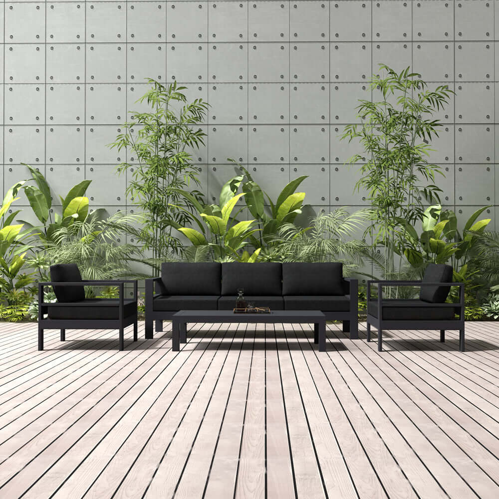 Sandpiper 2.0 Outdoor Club Chair Colour: Charcoal Grey size: 86 x 84 x 66cm