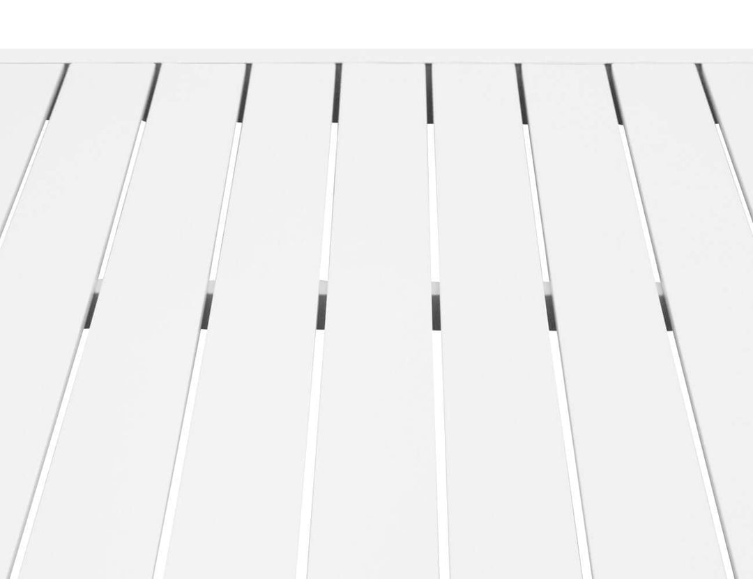 Stratus Outdoor Aluminium Bar Leaner Table Colour: Matte White size: 160cm
