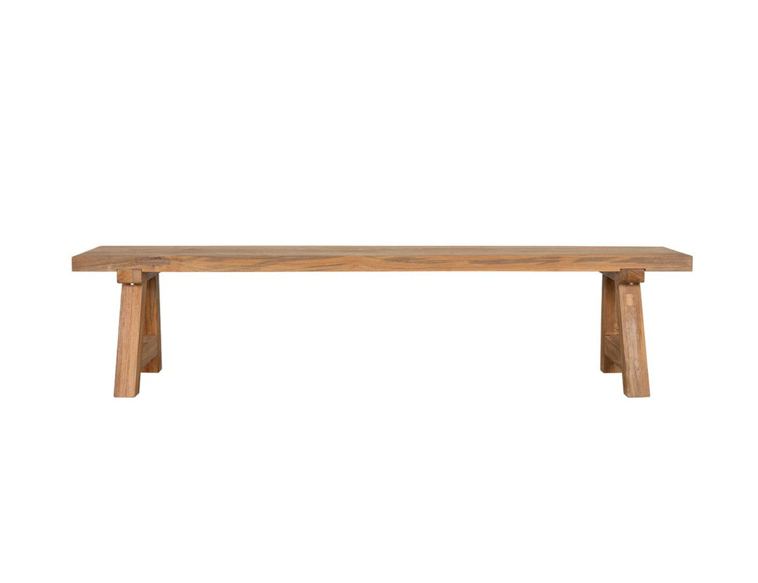 Stalwart Teak A Frame Dining Bench Seat 200cm