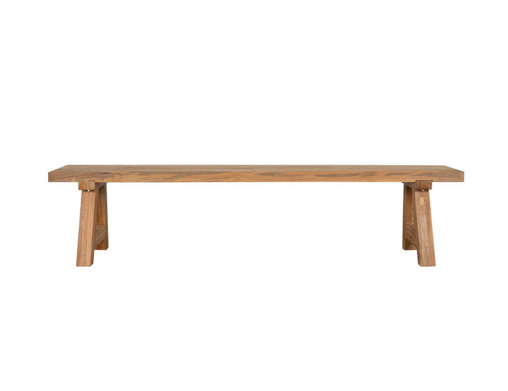 Stalwart Teak A Frame Dining Bench Seat 200cm
