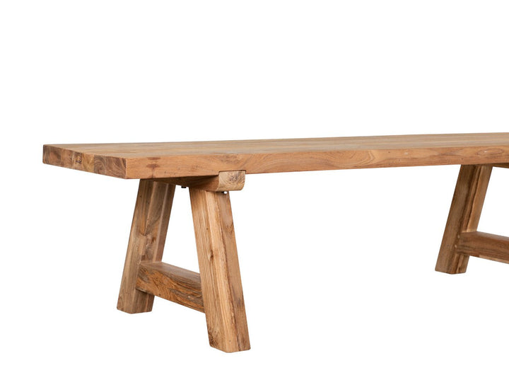 Stalwart Teak A Frame Dining Bench Seat 250cm
