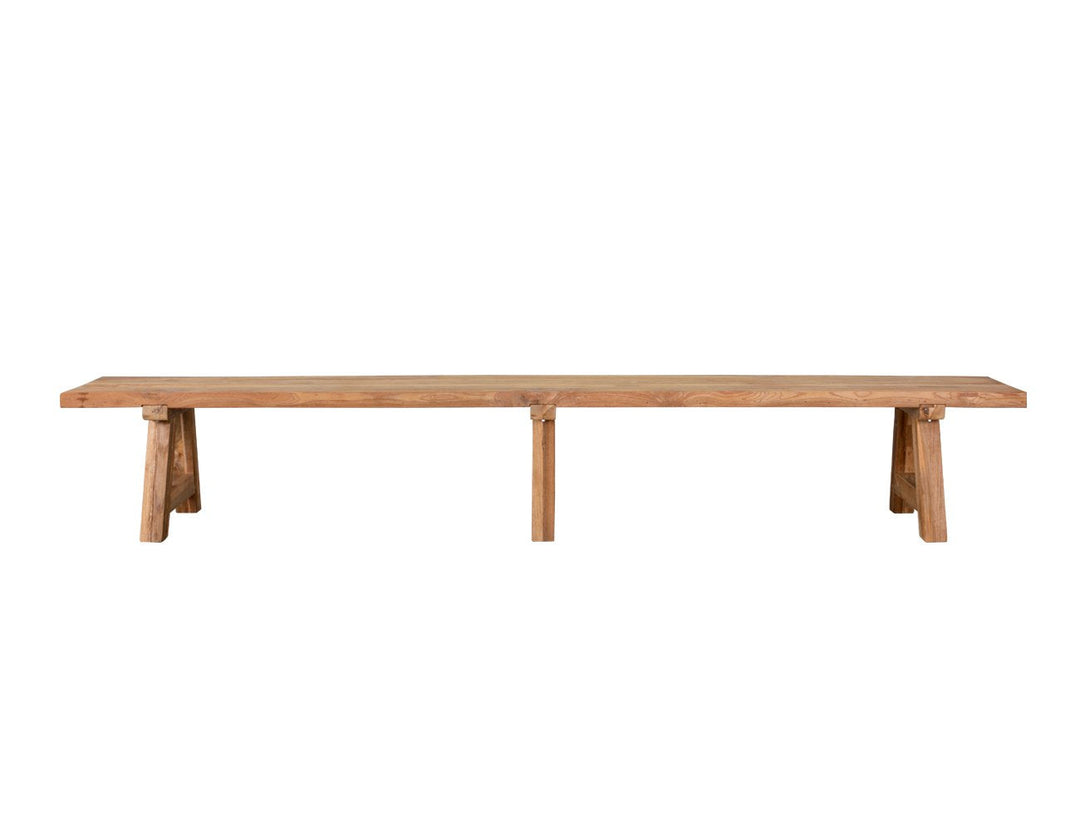 Stalwart Teak A Frame Dining Bench Seat 250cm
