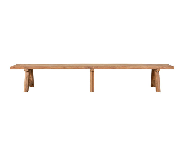 Stalwart Teak A Frame Dining Bench Seat 250cm