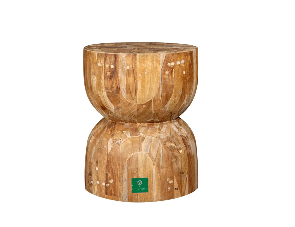 Teak Curve Stool