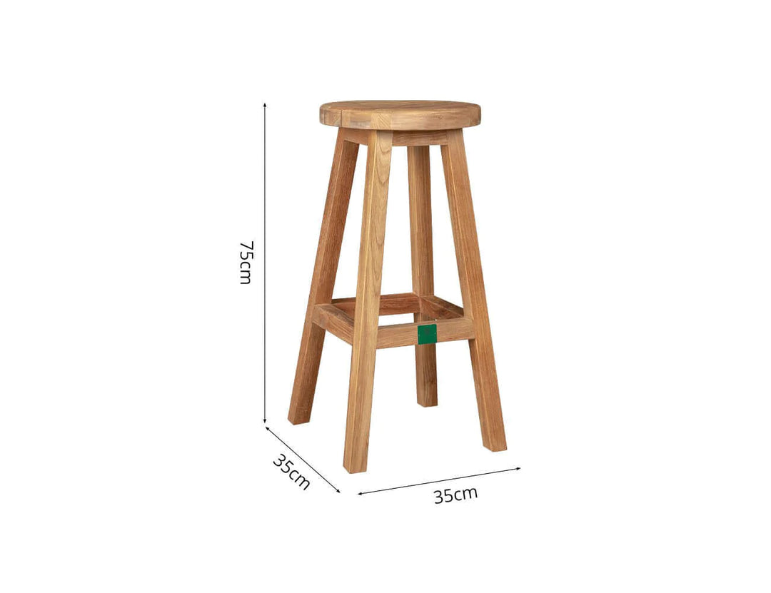 Teak Outdoor Bar Stool