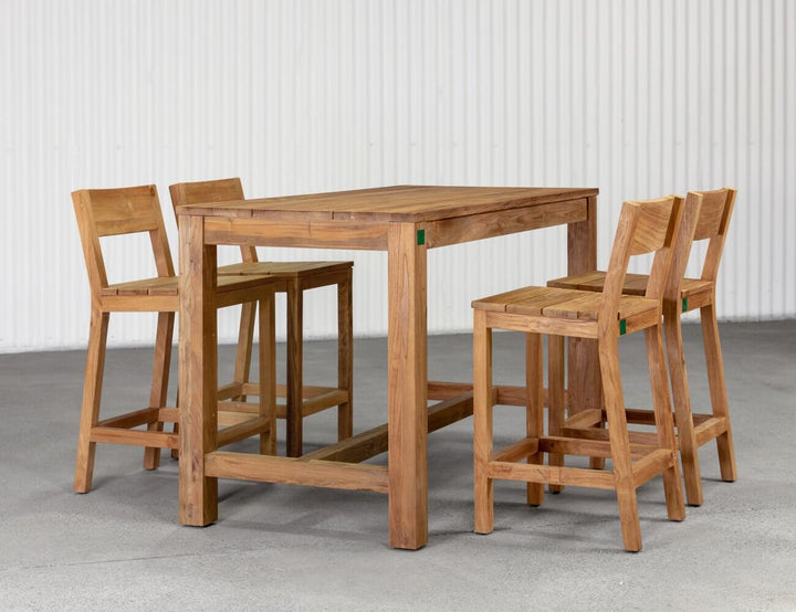 Teak Outdoor Counter Height Chair