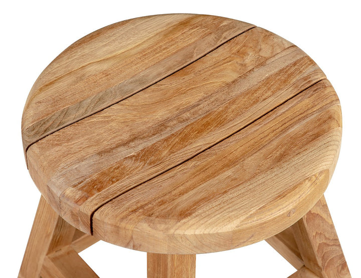Teak Outdoor Round Stool