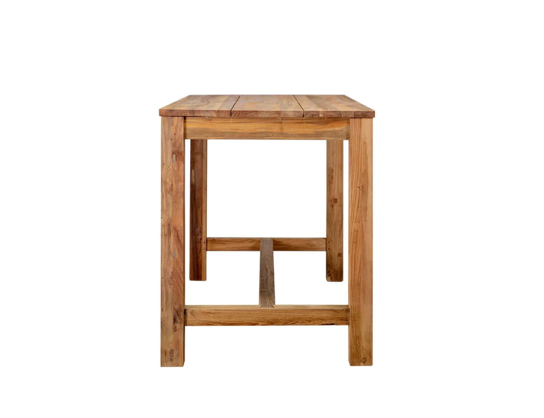 Teak Rectangular Counter Height Table