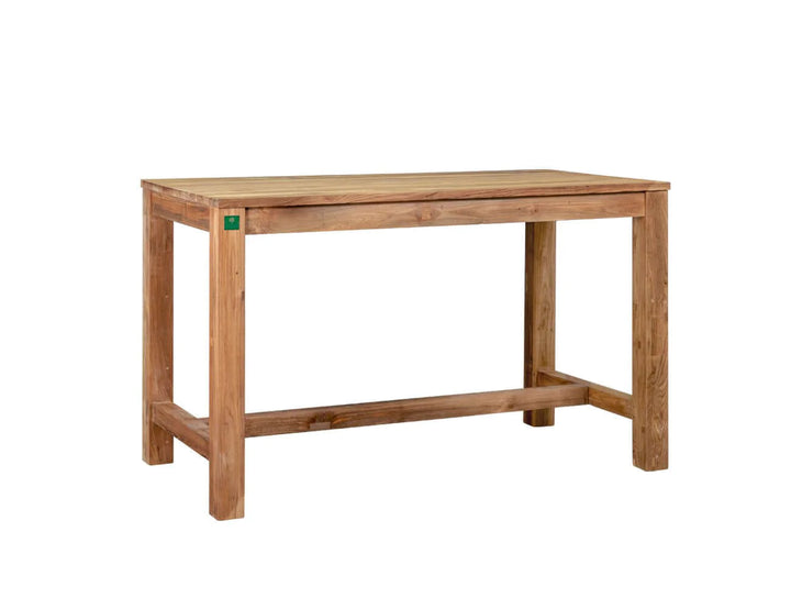 Teak Rectangular Counter Height Table