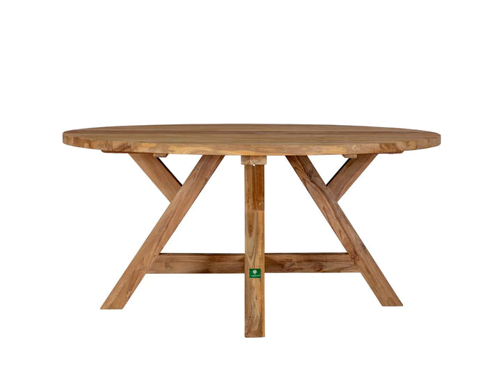 Caturra Teak Round Dining Table size: 160cm