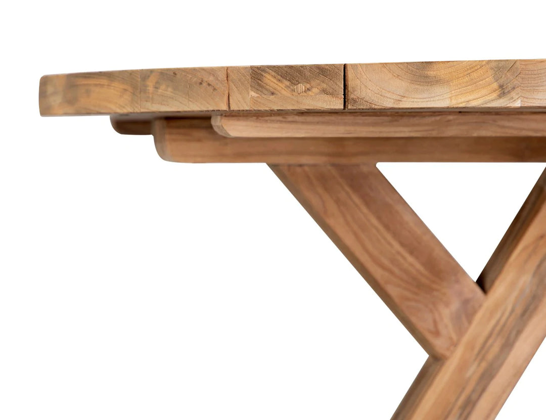 Caturra Teak Round Dining Table size: 160cm