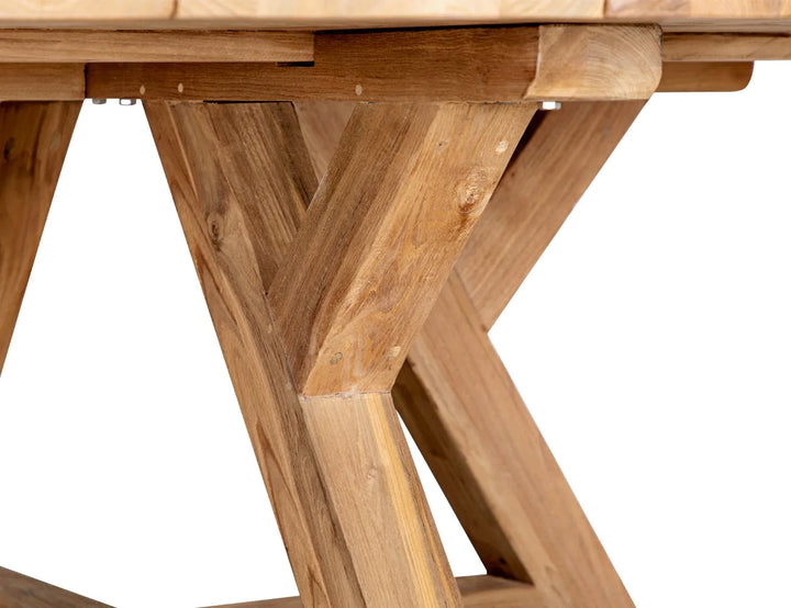 Caturra Teak Round Dining Table size: 160cm