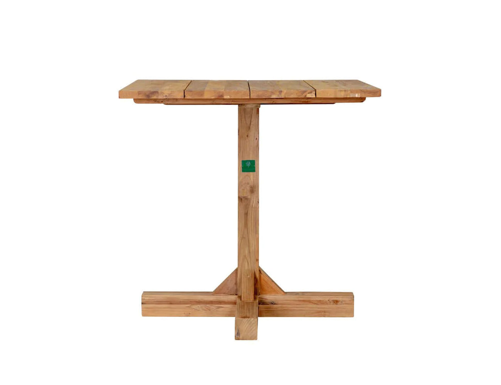 Teak Outdoor Square Bistro Table 80×80cm
