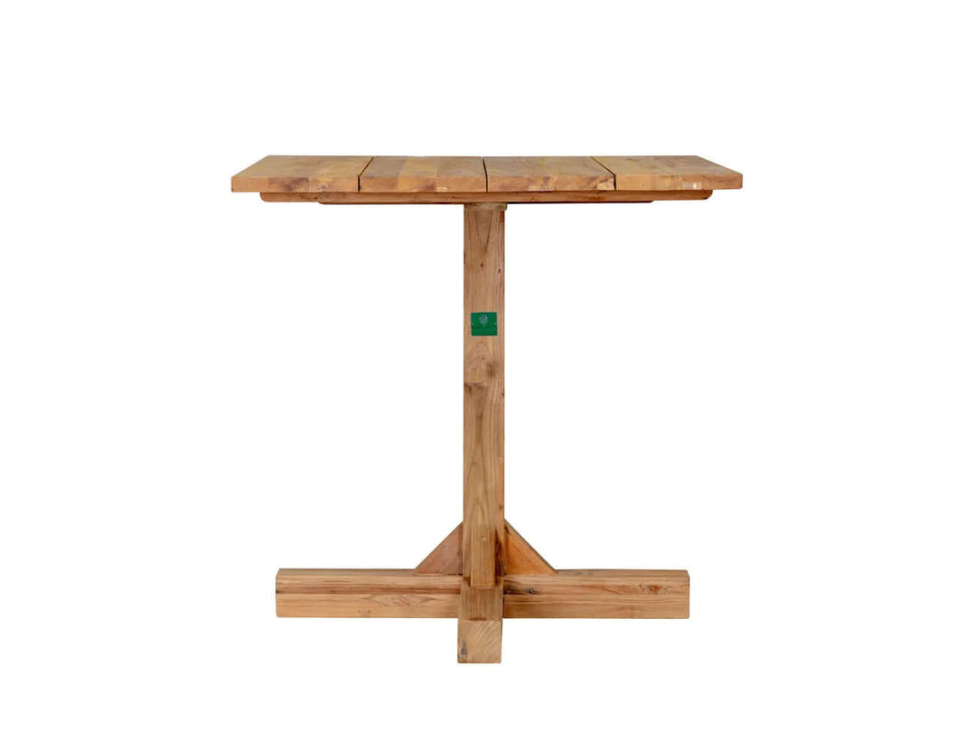Teak Outdoor Square Bistro Table 80×80cm