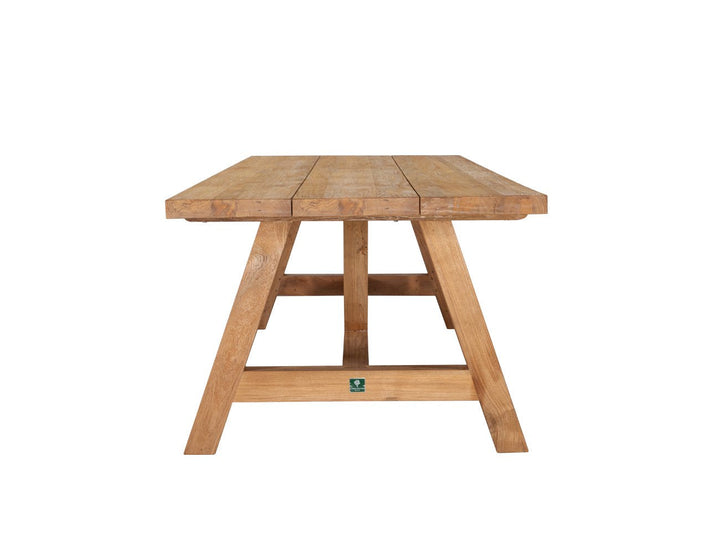 Stalwart Teak Trestle Dining Table 300cm