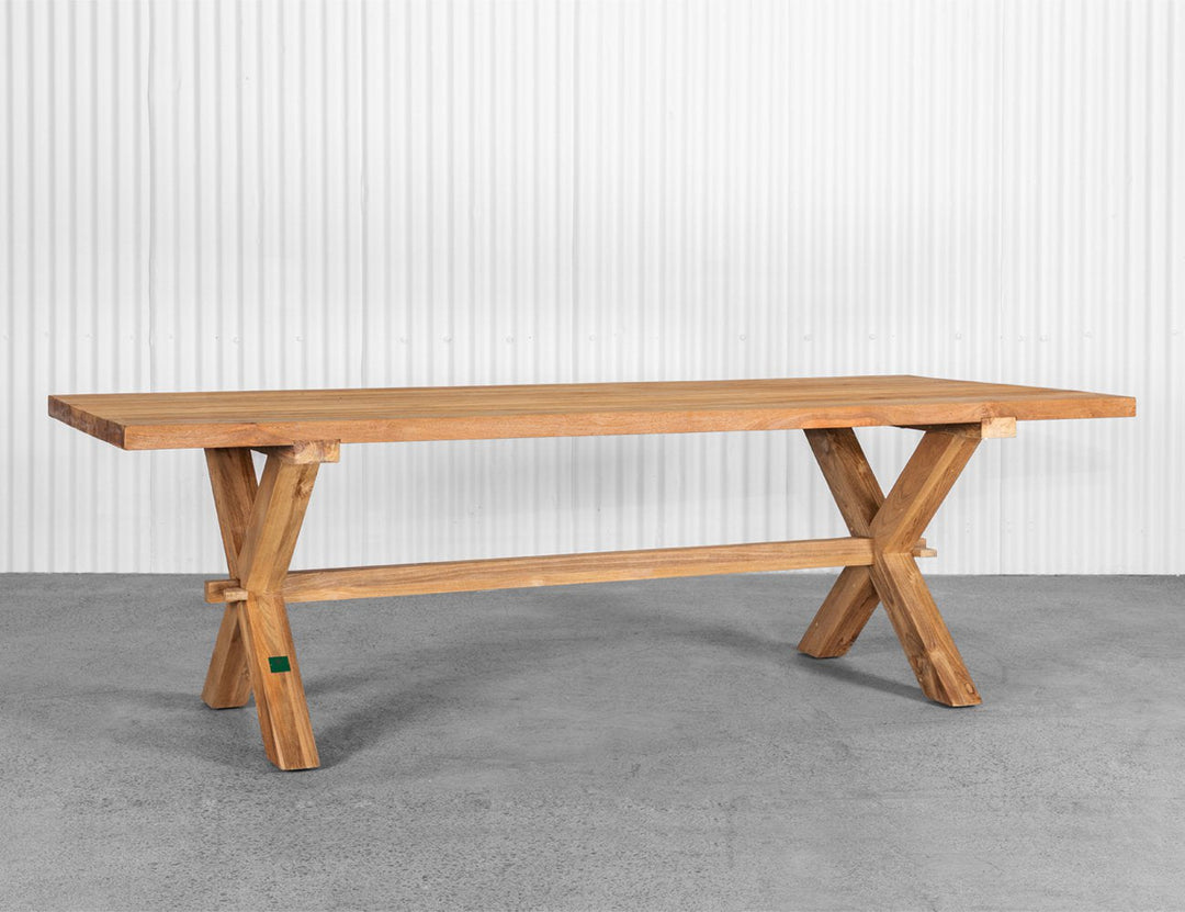 Sovereign Teak X-leg Table - 300 X 100cm