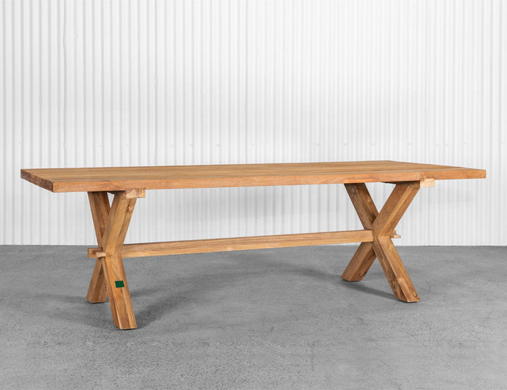 Sovereign Teak X-leg Table - 300 X 100cm