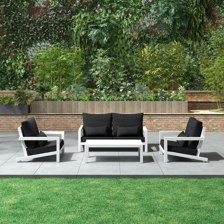 Viana 2.0 Aluminium 2.5 Seater Outdoor Sofa Colour: White